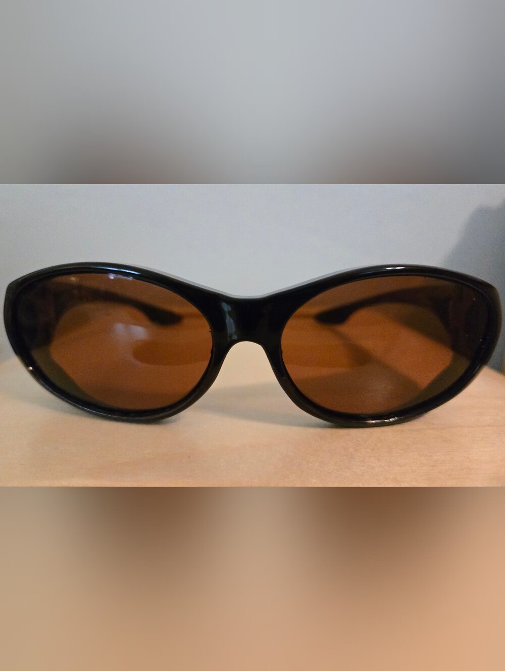 Vintage Solar Shield Tortoiseshell/Brown Sunglasses S/M